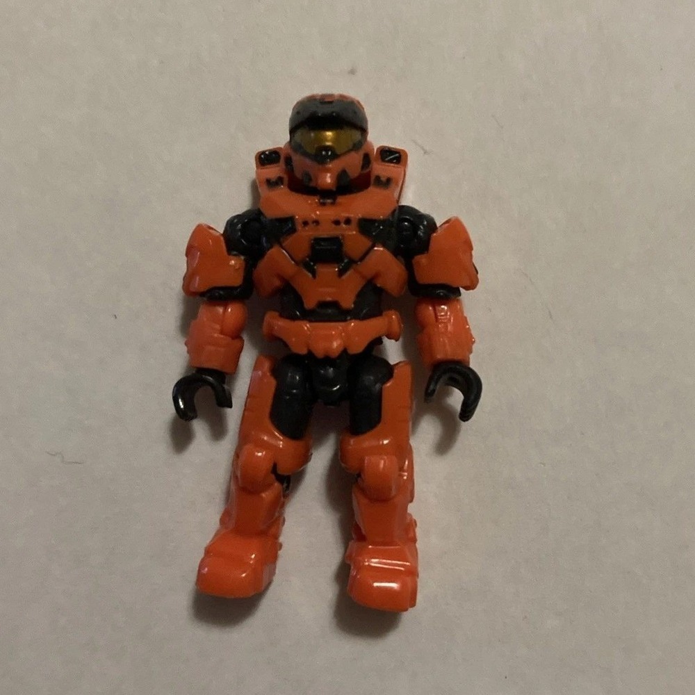 Halo Infinite Orange Spartan Mark VII Mega Construx Micro Action Figure
